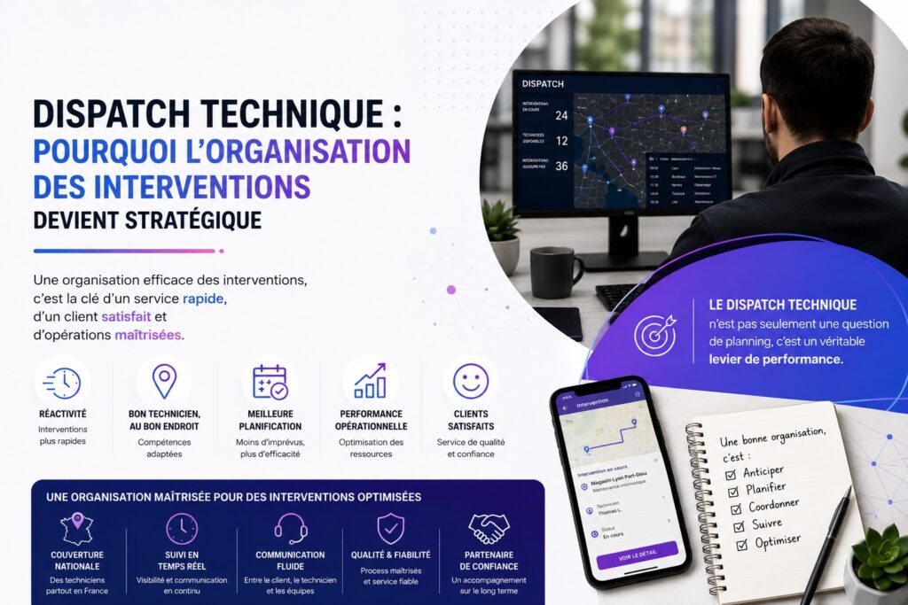 Dispatch technique : pourquoi l’organisation des interventions devient stratégique
