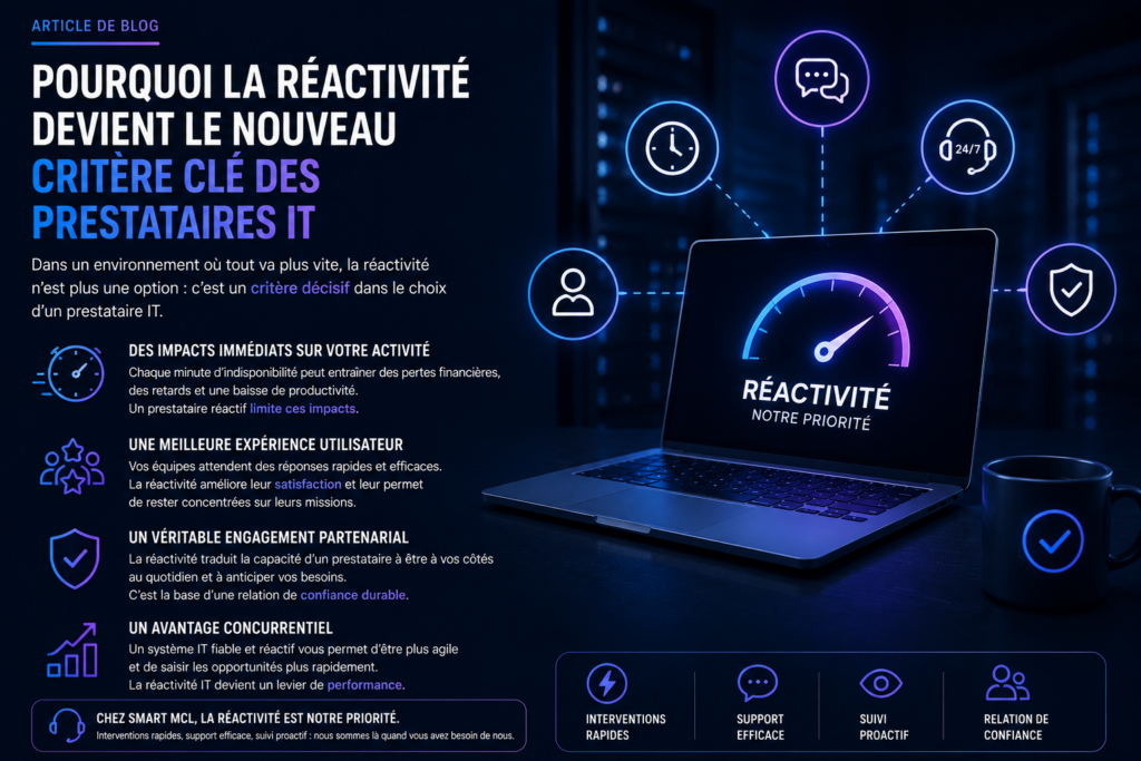 Pourquoi la réactivité devient le nouveau critère clé des prestataires IT