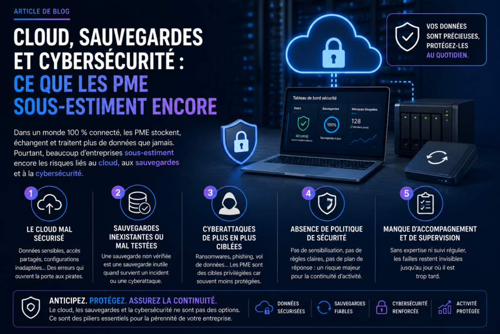 Cloud, sauvegardes et cybersécurité : ce que les PME sous-estiment encore