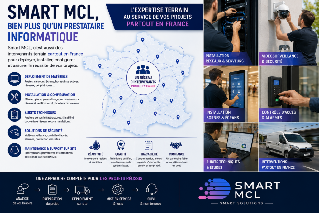 Déploiement : Smart MCL accompagne vos projets partout en France